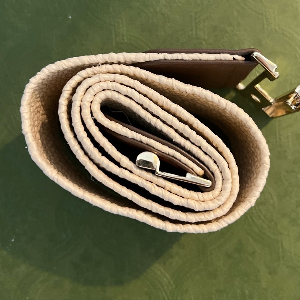 Lauren Conrad Women's Belt XL Tan Brown Beige Rustic Woven - Picture 6 of 6
